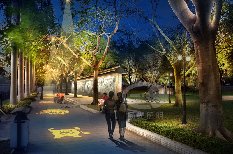 城市公園景觀照明設(shè)計效果圖