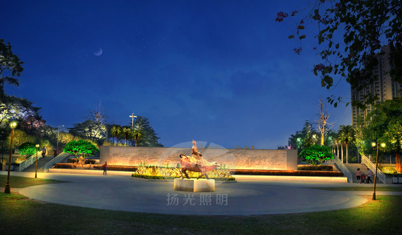 廣場夜景照明設(shè)計效果圖一