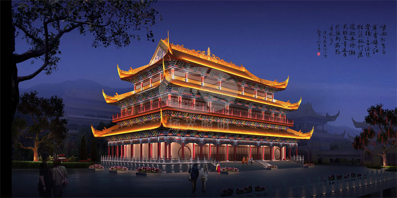 古建筑照明設(shè)計(jì)效果圖二